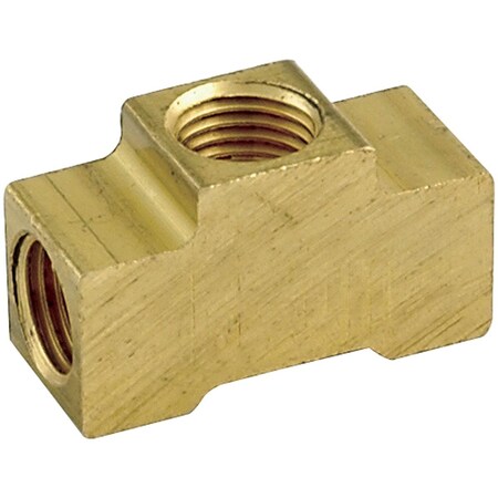 Allstar Performance 0.18 in. Inverted Flare Tee; Natural -0, 20PK ALL50136-20